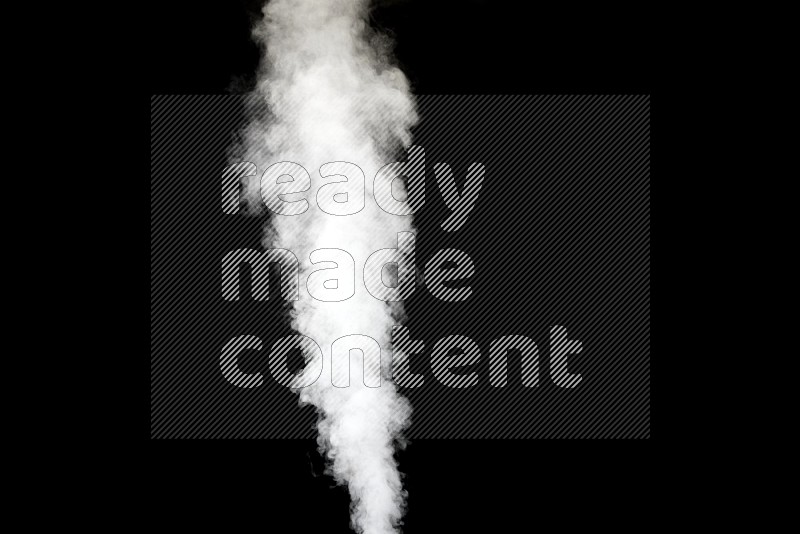 irregular white smoke on black background.