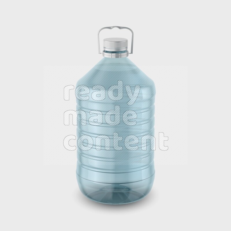Big plastic water bottle mockup without label isolated on white background 3d rendering