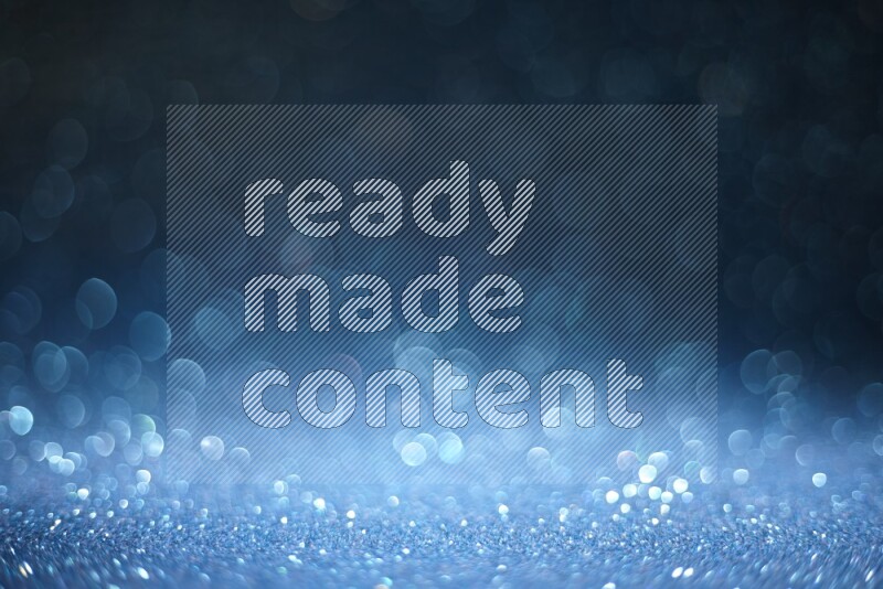 Blue glittery bokeh background