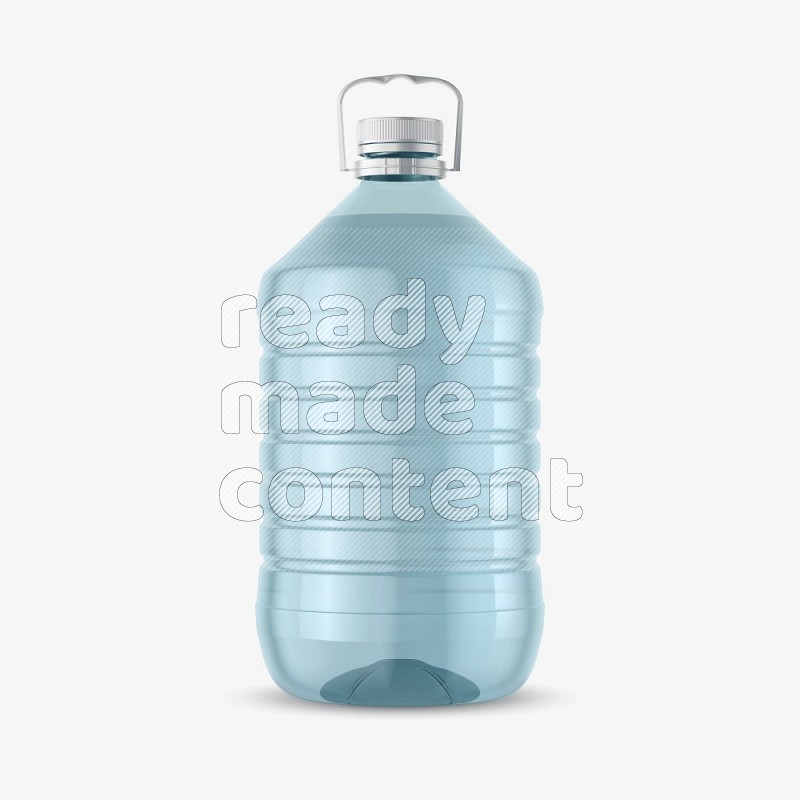 Big plastic water bottle mockup without label isolated on white background 3d rendering
