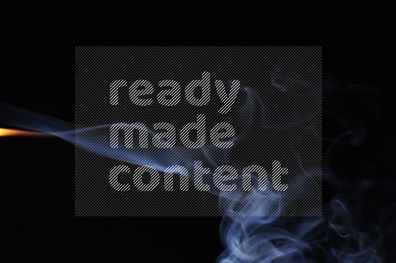 Wavy smoke motion in blue