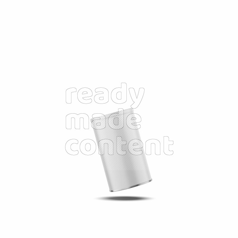 Small paper tube mockup with glossy label and plastic cap isolated on white background 3d rendering