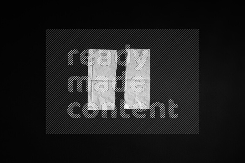 Tissue paper on black background