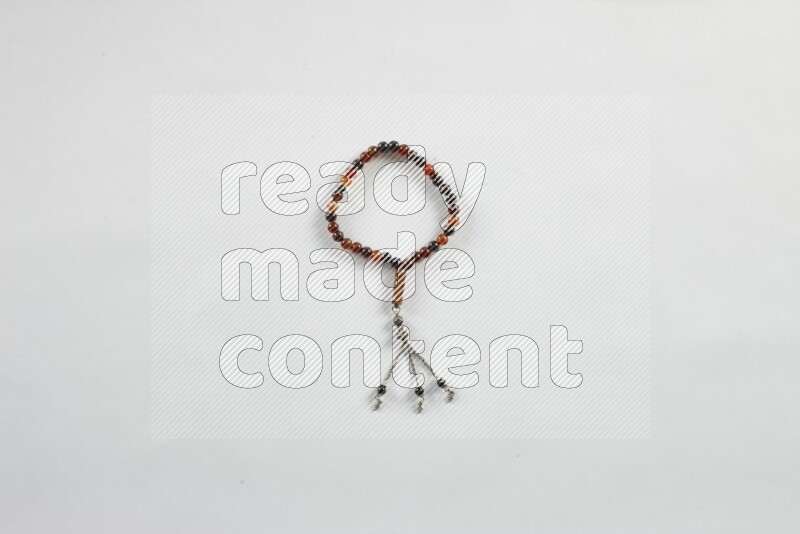 A prayer beads placed on white background