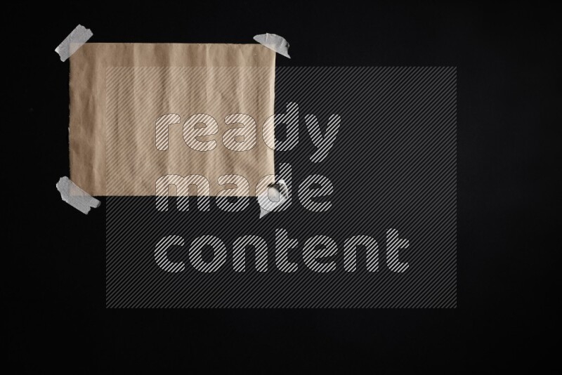 Craft paper on black background