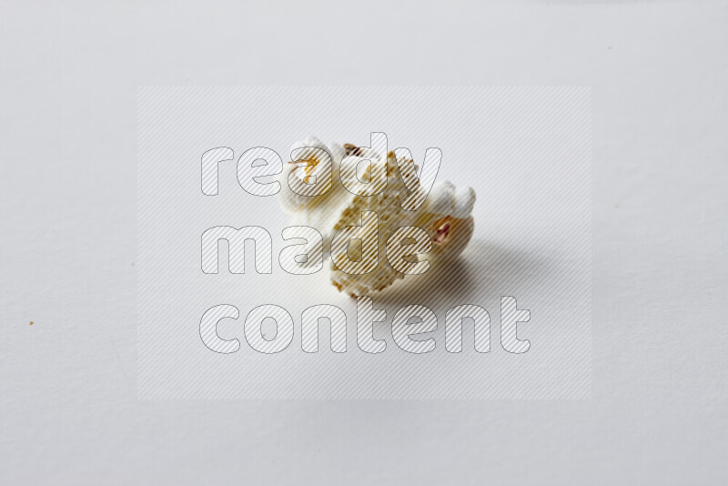 Popcorn snacks on white background