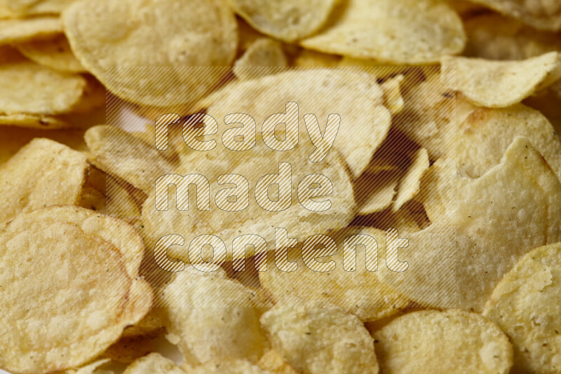 Chips snacks on white background