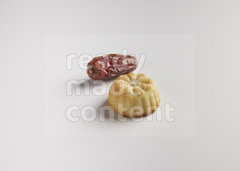 Single Piece of Maamoul direct on white background