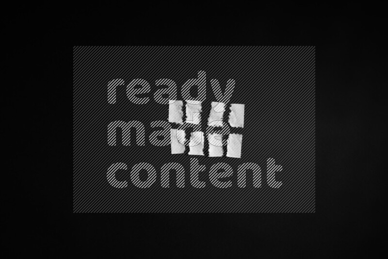 Tissue paper on black background