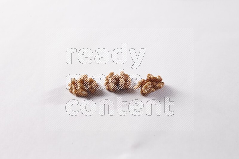 Walnut on white background