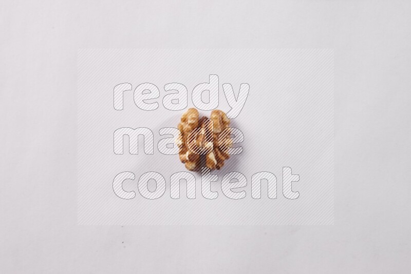 Walnut on white background