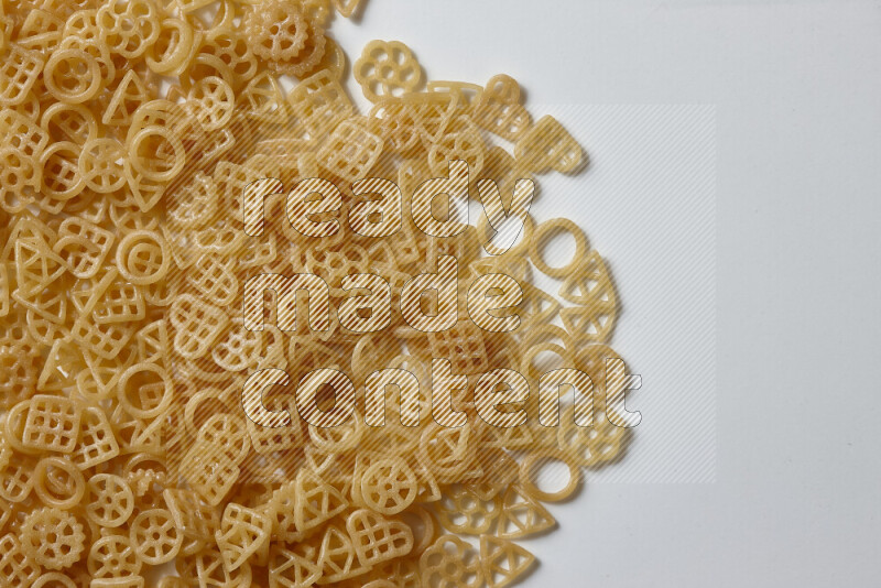 Snacks on white background
