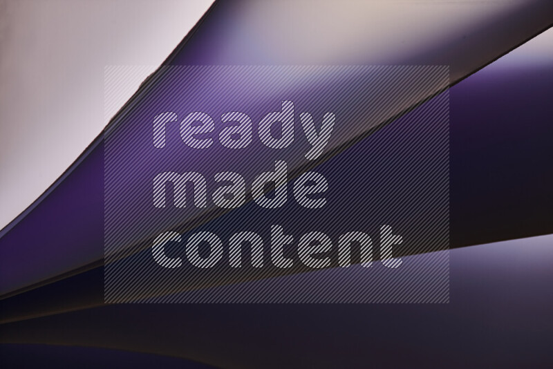 An abstract art piece displaying smooth curves in warm and cold gradients created by colored light