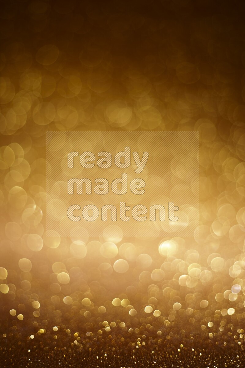 Gold glittery bokeh background