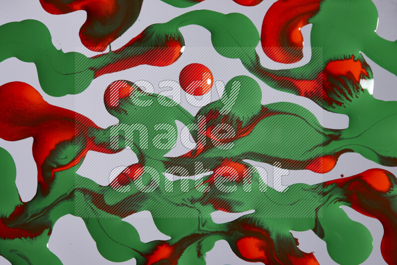Abstract colorful background with mixed of red and green paint colors