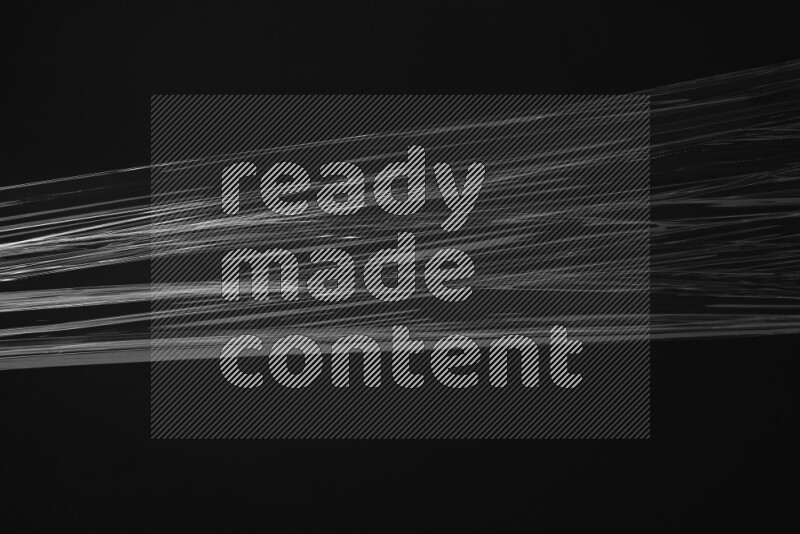 Plastic wrap texture on black background