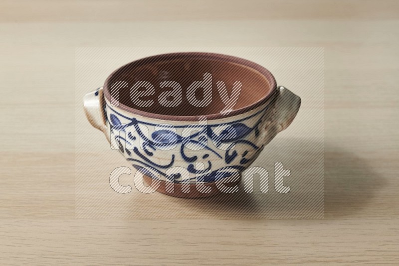 Decorative Pottery Pot on Oak Wooden Flooring, 15 degrees