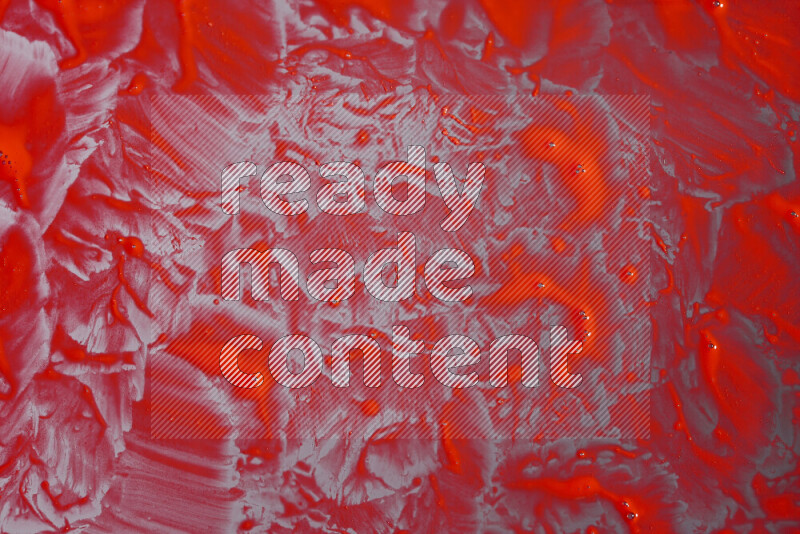 Close-ups of abstract red paint texture in different shapes
