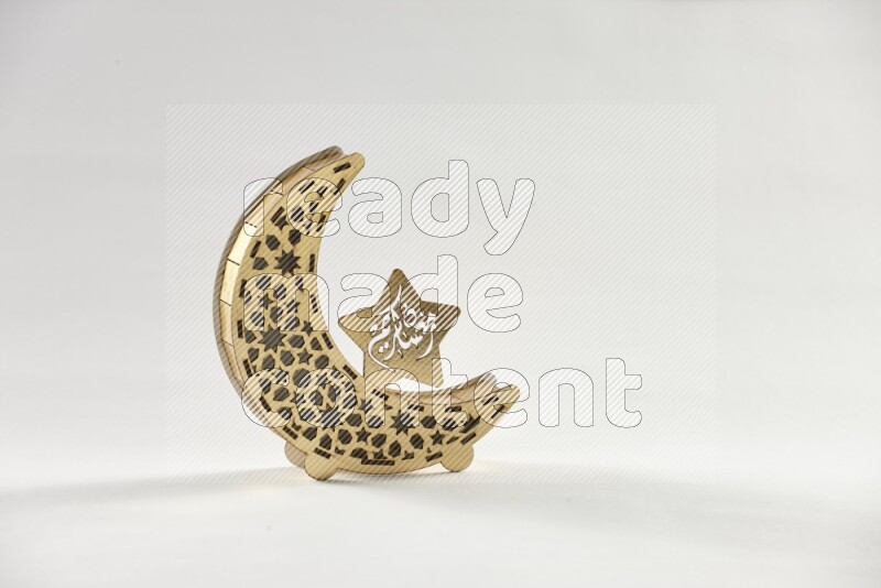 A ramadan lantern placed on white background