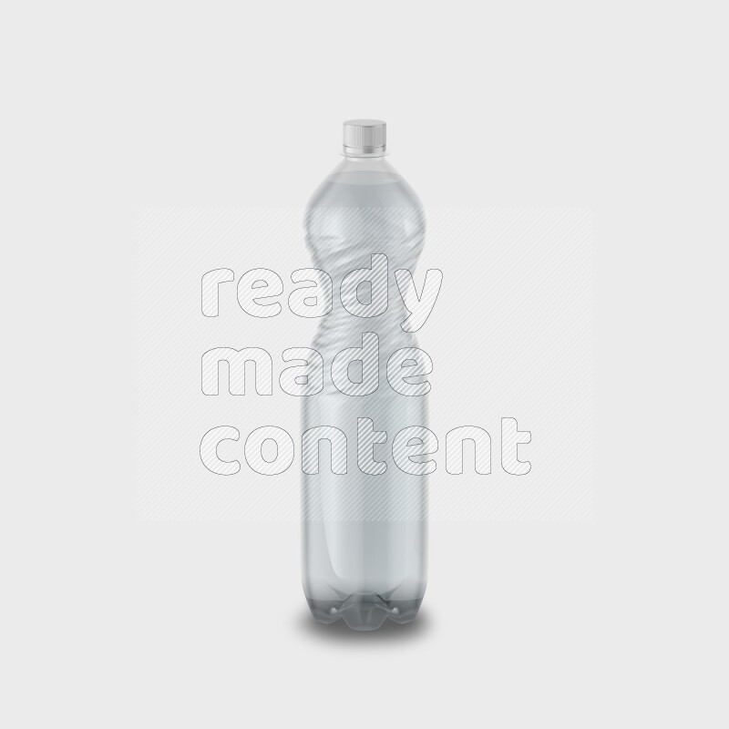 Plastic bottle mockup without label isolated on white background 3d rendering