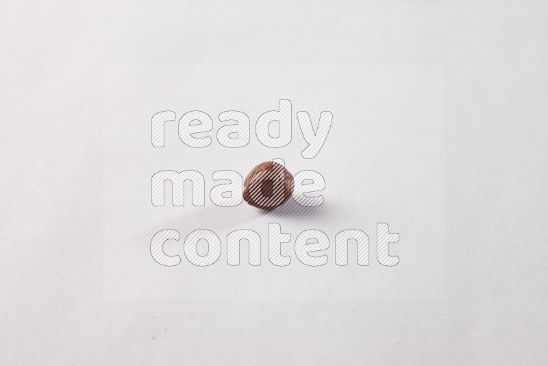 Hazelnuts on white background