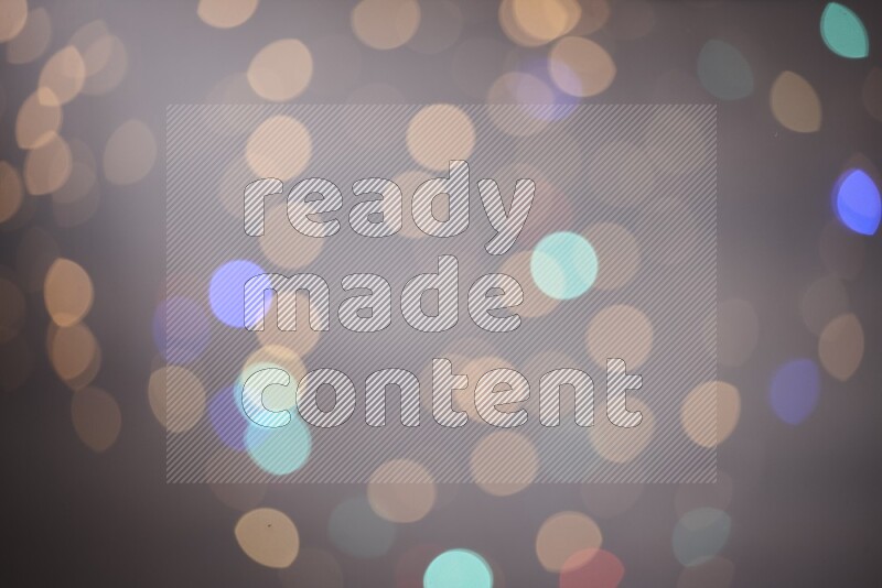 Abstract bokeh light with flare haze