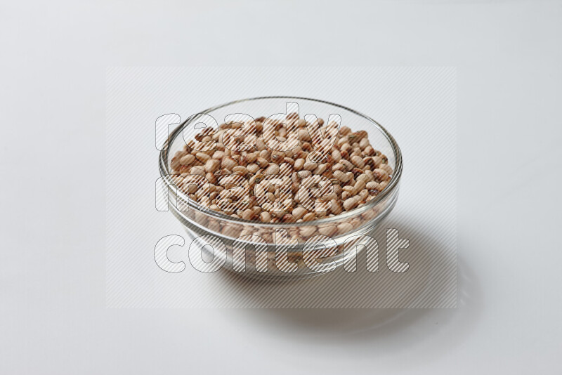 Black-eyed peas on white background