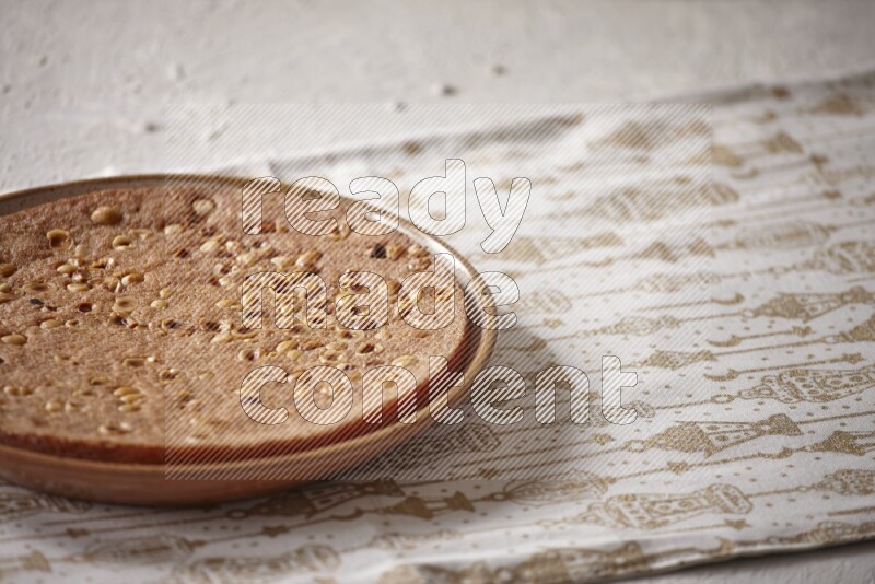 Basbousa in a light setup
