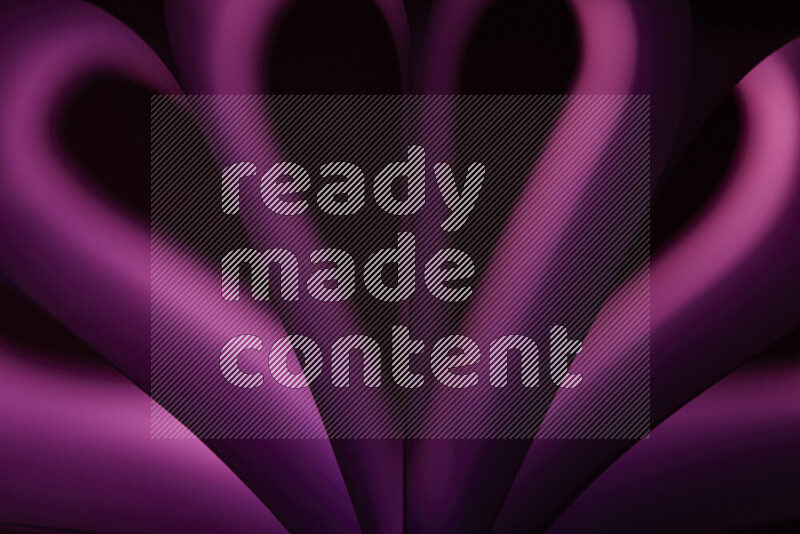 An abstract art piece displaying smooth curves in pink gradients created by colored light