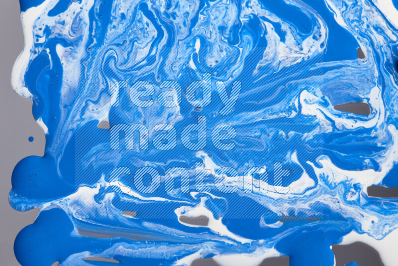 خلفية ملونة مع مزيج من ألوان الطلاء الأبيض والأزرق