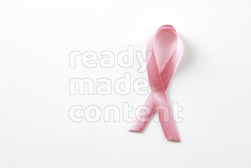 Cancer awareness ribbons on white background