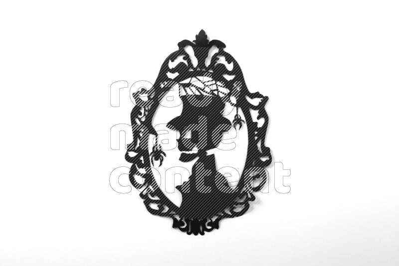 Halloween hand crafts on white background