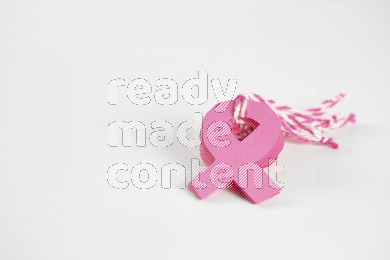 Cancer awareness signs on white background