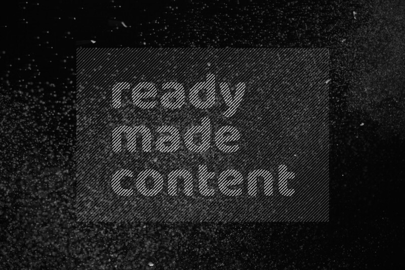Snow spray on black background