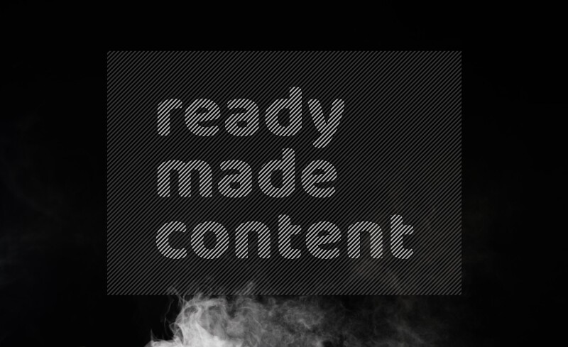 irregular white smoke on black background.