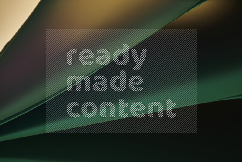 An abstract art piece displaying smooth curves in warm and cold gradients created by colored light