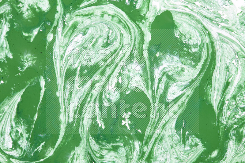 Abstract colorful background with mixed of green and white paint colors