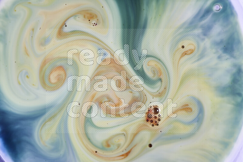 لقطة مقربة لأنماط دوامية باللون الأخضر والأزرق والأحمر