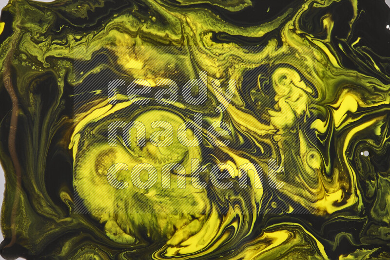 Abstract colorful background with mixed of yellow and black paint colors