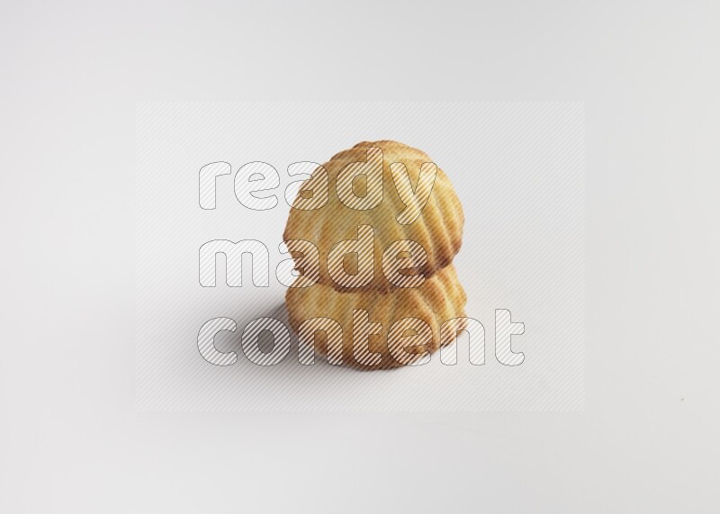 Two Pieces of Maamoul direct on white background