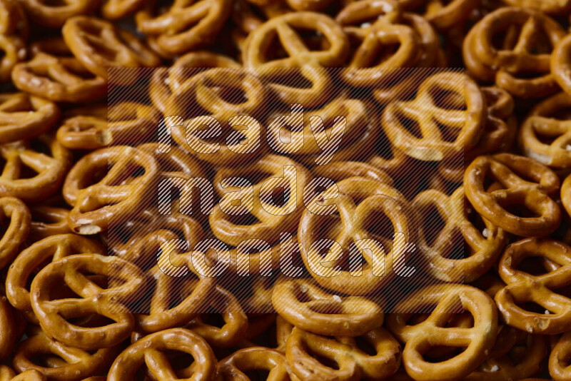 Pretzels snacks on white background