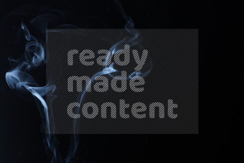 Wavy smoke motion in blue