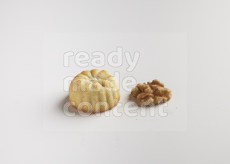 Single Piece of Maamoul direct on white background