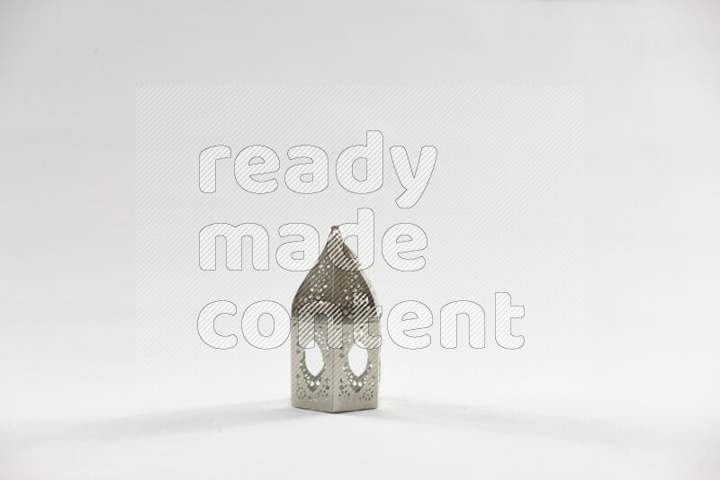 A ramadan lantern placed on white background