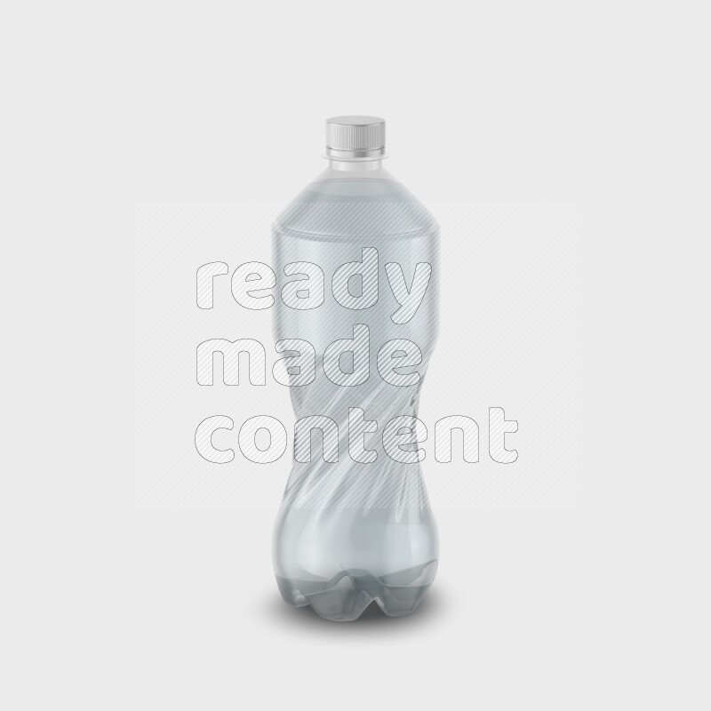 Plastic bottle mockup without label isolated on white background 3d rendering