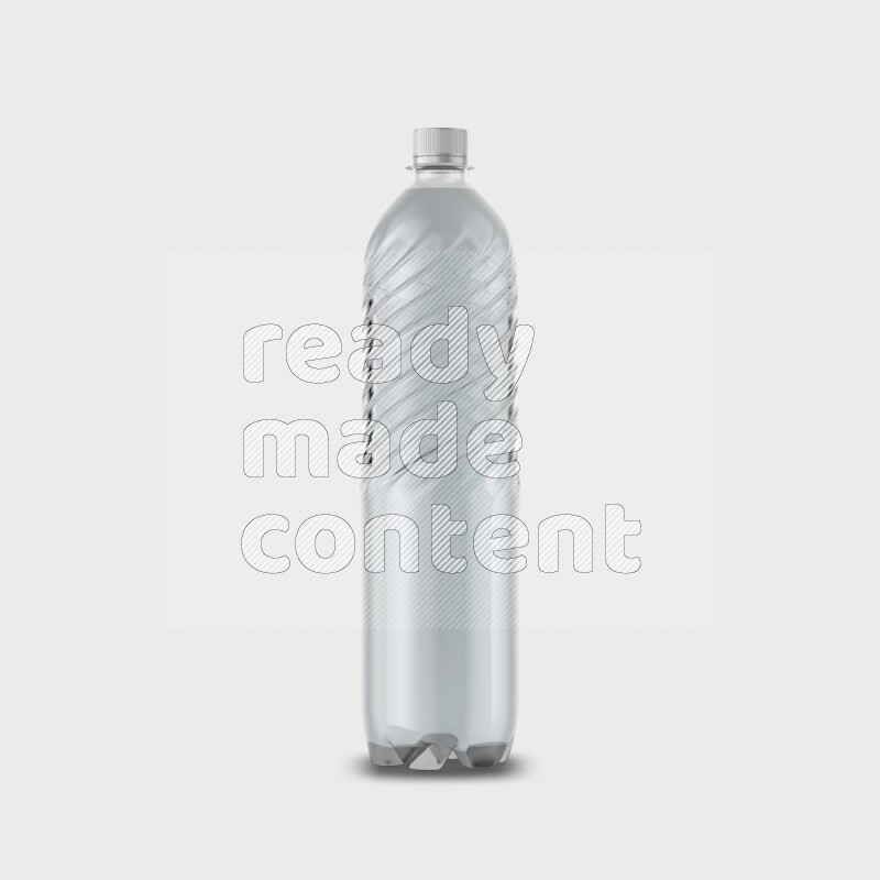 Plastic bottle mockup without label isolated on white background 3d rendering