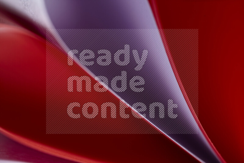 فن تجريدي يعرض المنحنيات المرتبة للأوراق باللون الارجواني والأحمر