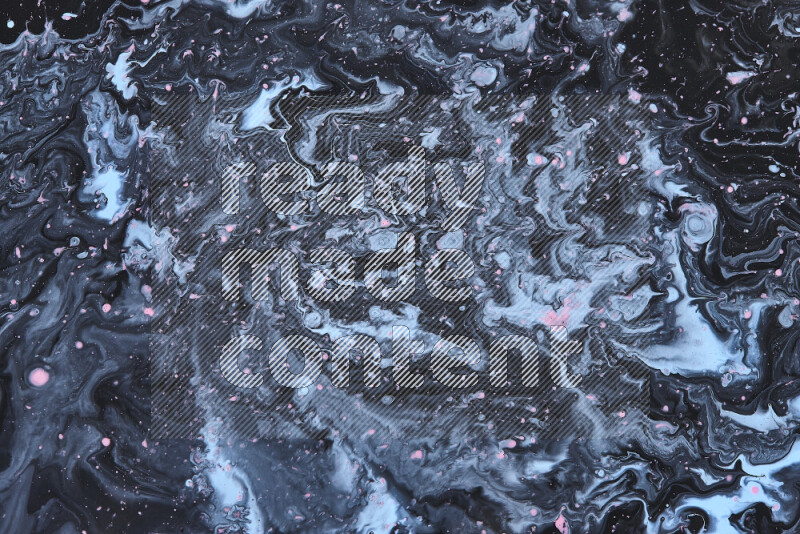 خلفية ملونة مع مزيج من ألوان الطلاء الأزرق والاسود