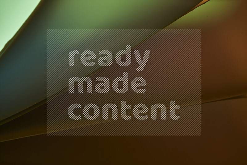 An abstract art piece displaying smooth curves in warm and cold gradients created by colored light