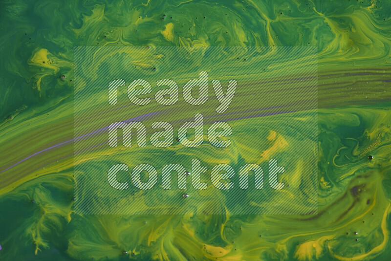 خلفية ملونة مع مزيج من ألوان الطلاء الأخضر والأصفر